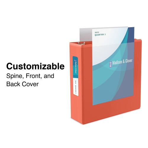 Staples Staples 82617 Standard 1/2-Inch 3-Ring View Binder Orange (26430-Cc) 1