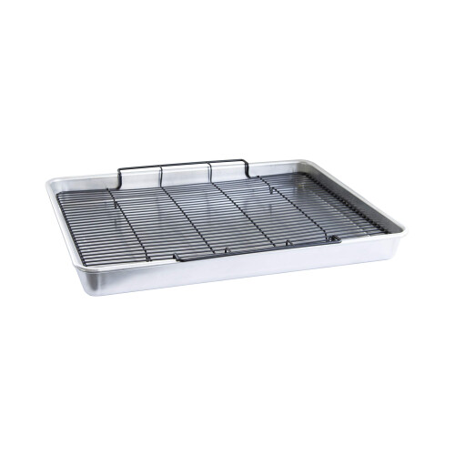 Nordic Ware Extra Large Oven Crisping Baking Tray with Rack Silver