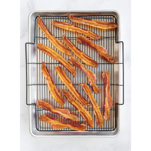 Nordic Ware Extra Large Oven Crisping Baking Tray with Rack Silver 1