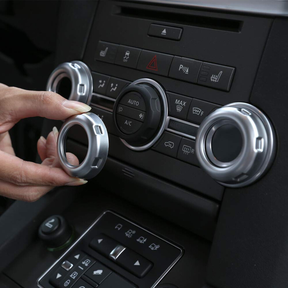 Tongsheng 5Pcs Chrome Volume And Air Conditioning Knobs Trim For Land Rover Discovery 4 Lr4 2010-2016 Rrs 2010-2013 Freelander 2 2013-2015 6922648799846
