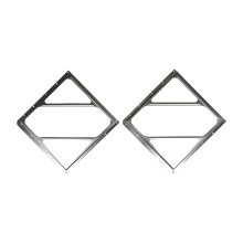 Road King Truck Parts Labelmaster 80SMP-01 Slidemaster Replacement Truck and Trailer Aluminum Hazmat Placard Holder No Back Plate - 2 Pack