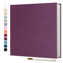 Samolepiaci fotoalbum Vienrose 4x6 5x7 3x5 8x10 10x12 Scrapbook album DIY s metalick m perom (13""""""x12,6"""""""" 60 str n fialov )