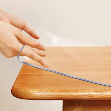 Tyk klar borddæksel 72 x 32 tommer Ingen plast lugt Sofabord dækning Tungt bord Top cover Bordmåtte Transparent borddækning