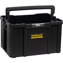 Stanley FatMax PRO-STACK Open Tote Tool Box Max Capacity- Black