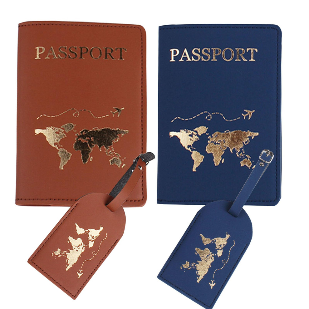 Snogisa Passport Wallets Travel Holder Set  Anniversary  Valentines Day gift for Couple Honeymoon gift Bridal Shower Gift Slim Passport Case-image-OPC-PGG9P77-NEW