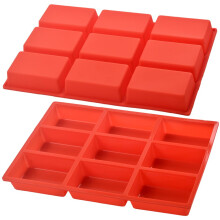 ionEgg szilikon mini tepsi tapadsmentes mini kenyrsto 9 regu szilikon kenyrsto forma mini cip torthoz kenyr fasrt 2 db-os csomag