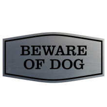 All Quality Fancy Waarschuwing Hond Wand- of Deurbord | Duurzaam Materiaal | Beveiligingsborden