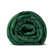 RelaxBlanket Weighted Blanket | 60''x80'' 15lbs | for Individual Between 140-190 lbs | Premium Cotton Material with Glass Beads | Dark Green