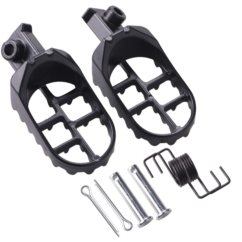 Dirt Bike Foot Pegs Aluminium Footpegs Pedals Fit For Coleman Baja Taotao Pw50 1981-2021 Pw80 1983-2006 Pit Dirt Bike Motorcycle Minibike 786552481916