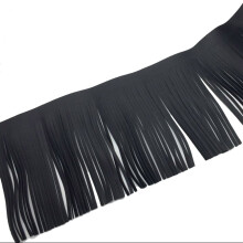 Brasilien l?der frynser Trimmer i imiteret l?der kvaster dobbeltsidet til g?r-det-selv-projekter og syh?ndv?rk4-3/4"""" eller (12 cm) bred 3 yards/