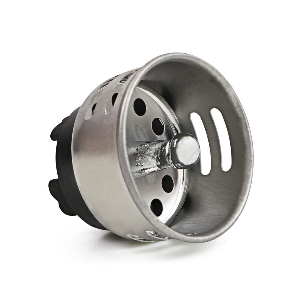Highcraft 97733 Stainless Steel Junior Duo Strainer/Stopper (1.5 inch) -Replacement Basket for Bar and Prep Sinks Drains  1 Count (Pack of 1)-image-OPC-PFSXCYF-NEW