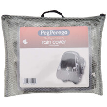 Peg Perego Primo Viaggio Rain Cover - Accessory - Godkendt til brug med enhver Peg Perego Primo Viaggio spædbarn bilsæder - klart med lysegrå