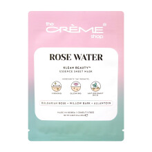 The Crme Shop Korean Skincare Beauty Full Facial Advanced Sheet Daily Natural Essence, einfach anzuwendende, beruhigende Rosenwasser-Gesichtsmaske, 5