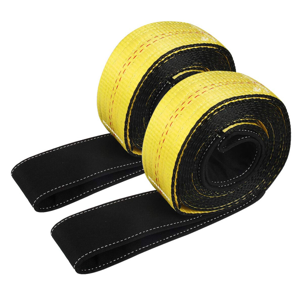 Jchl Lift Sling Straps 10'X2 15 000 Pound Capacity 2-Pack Heavy Duty Lifting Slings Web Sling Tree Saver Recovery Strap Web Sling Winch Strap 732173576579