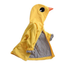 CM C&M WODRO TODDLER Baby Boy Girl Duck Rain Jacket St tecknad gul Raincoat Hoodie Kids Coat Fall Winter School Outfit (Yellow 110 (4T))