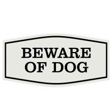 All Quality Fancy Varning: Hund Skylt för Vägg eller Dörra | Hållbart Material | Hemsäkerhetsskyltar