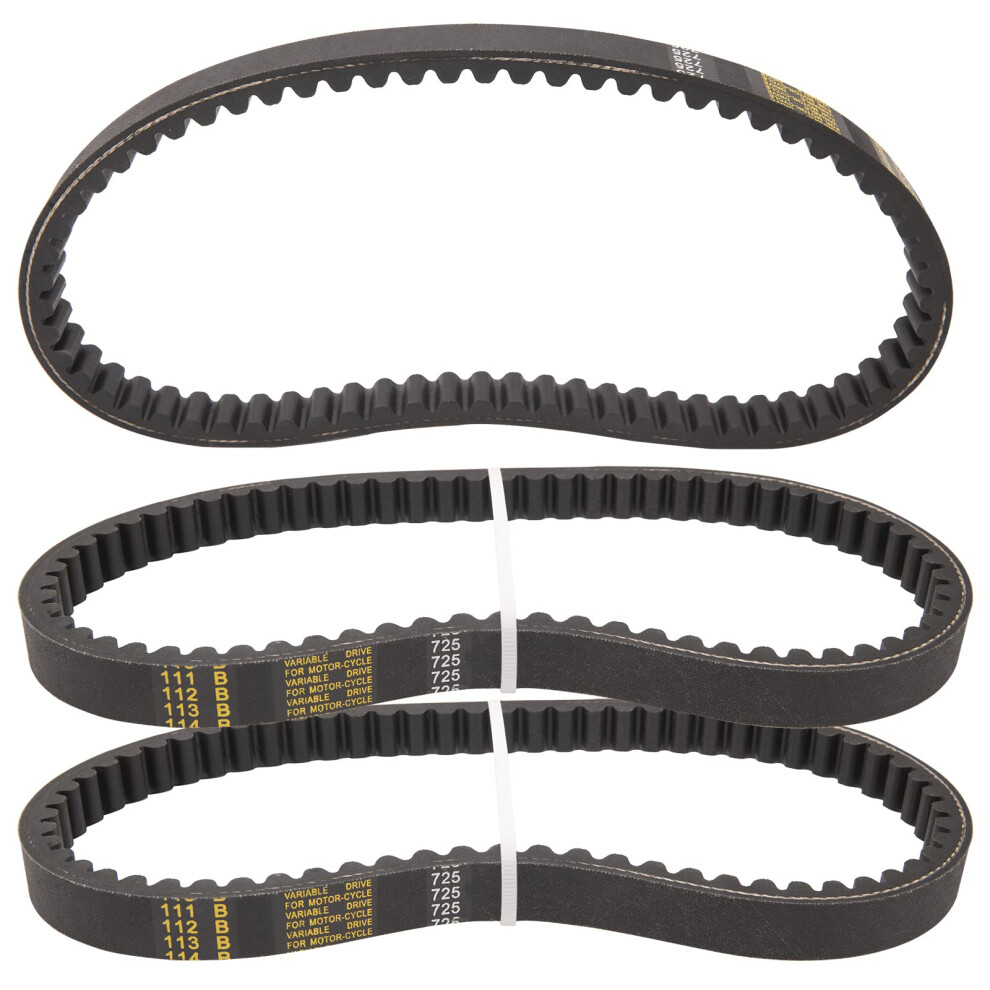 Go Kart Drive Belt 725 30 Series Torque Converter Belt Compatible With Hammerhead 80T Trailmaster Mid Xrx Mud Head Go Kart 6.5Hp Engine 3 Pcs 768484645871