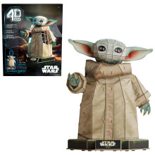 4D Build Star Wars Grogu 3D Model Kit 103 Pcs Star Wars Toys Star Wars Desk D?cor Star Wars Collectible 3D Puzzles for Adults & Teens 12+