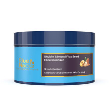 Blue Nectar Almond Ubtan Polvo Facial Antienvejecimiento y Firmante | Exfoliante Natural (4.05Oz, 12 Hierbas)