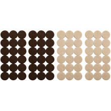 Softtouch 4771595N Self-Stick 1 Inch Felt Furniture Pads to Protect Hardwood Flooring from Scratches 72 Piece Value Pack Oatmeal-Brown Count