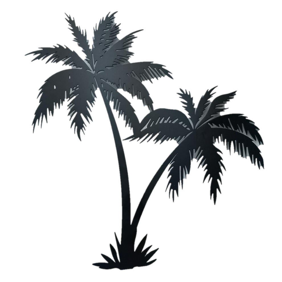 Palmera Bookishbunny Hecha A Mano De 40 Cm, Arte De Pared De Hierro Forjado, Decoraci N Para El Hogar, Placa Decorativa De Playa Tropical, Arte D-image