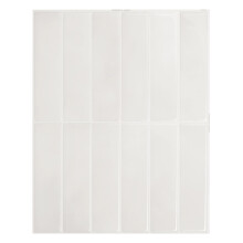 SMART TILES Peel and Stick Wall Tiles - 5 Sheets of 11.43"""" x 9"""" Adhesive Backsplash Tiles for Kitchens Bathrooms (Essaouira White Pack of 5)