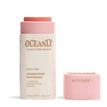 Atitudine Oceanly Lightweight Blush Stick Titanium fara dioxid de dioxid EWG verificat vegan fara plastic ?i machiaj fara cruzime roz matasos 0,3