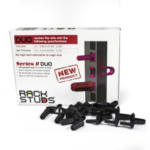 Rackstuds - DUO50 1RU Series II Rack Mount Solution - Cage Nut & Skrue Alternativ Safest Server Rack Solution Hardware Nuts 50 -Pack Universal