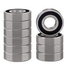 XiKe 10 St ck 6202-2RS-Lager mit doppelter Gummidichtung, 15 x 35 x 11 mm, vorgeschmiert und stabile Leistung und kosteng nstige Rillenkugellager.