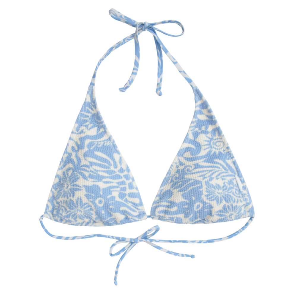 (12 UK, Light Blue) Animal Womens/Ladies Iona Printed Halter Neck Bikini Top