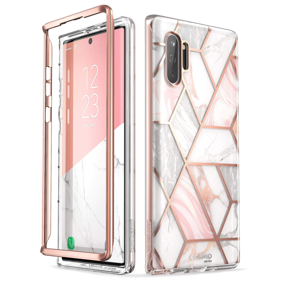 I-Blason Cosmo Series Case Designed For Galaxy Note 10 (2019 Release) Protective Bumper Marble Design Without Built-In Screen Protector (Marble) 843439111394