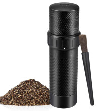 Heavy Duty Manual Pepper Grinder with More Pepper Output Professional Grade Pepper Mill Refillable Set and Coarseness Can Be Adjusted Externally