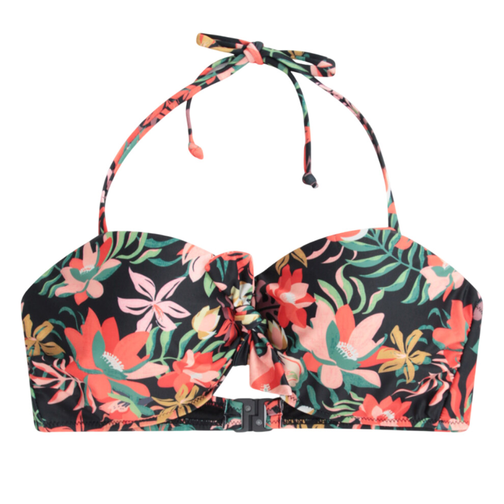 (6 UK, Mixed) Animal Womens/Ladies Docks Printed Front Tie Bikini Top