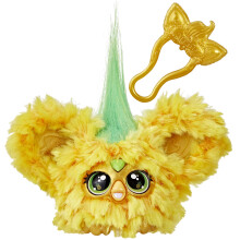 Furby Furblets Hoo-Lah Piña Mini Amigo, 45+ Sonidos y Música, Habla Solo Furbish, Juguetes Electrónicos para 6 Años y Más, Amarillo y Verde