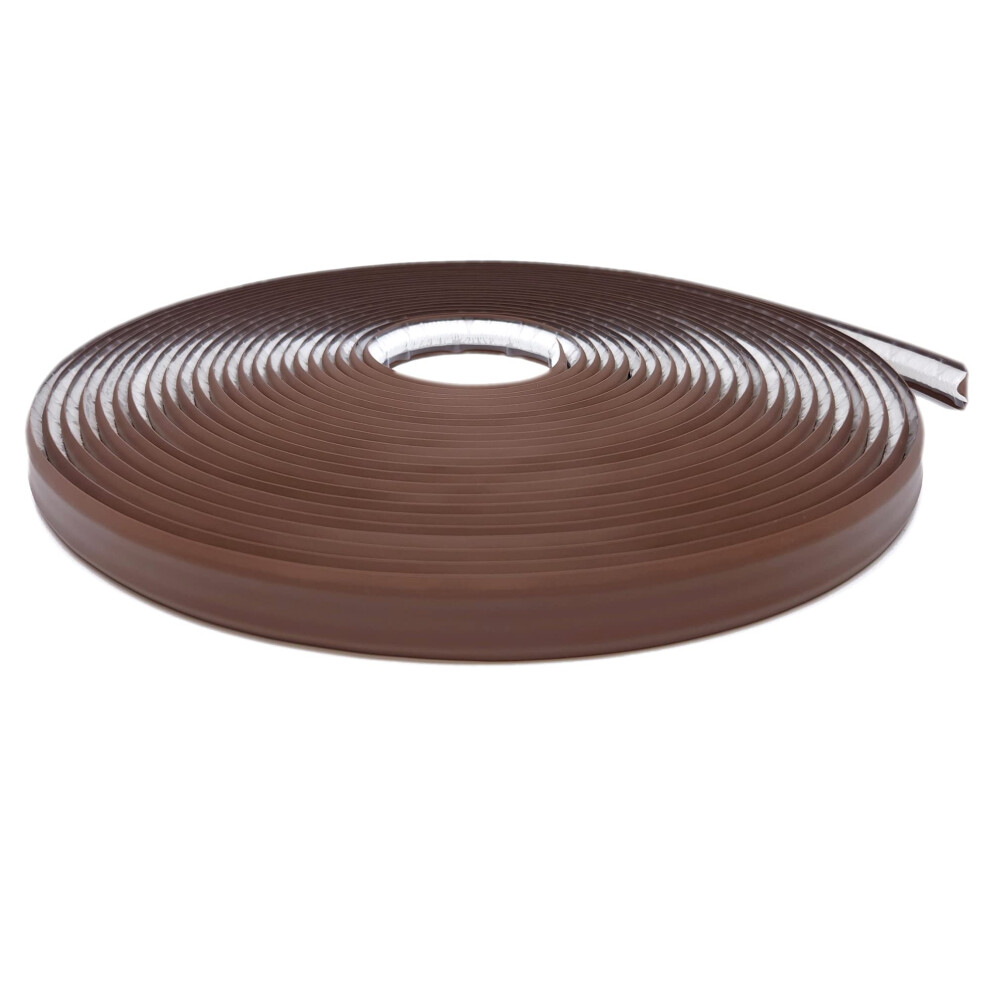 Instatrim Peel And Stick Trim - Flexible Adhesive Caulk Tape For Walls Floors Counters Tile & More - Dark Brown 3/4 In By 50 Ft Adhesive Trim 852849008224