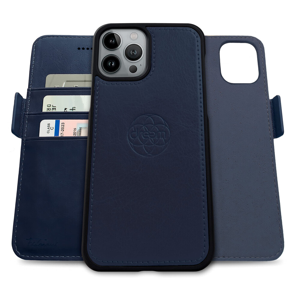 Photos - Case Dreem Fibonacci iPhone 13 Pro Wallet  / 2-in-1 Shockproof  and Detachable Vegan Leather Folio MagSafe Compatible RFI