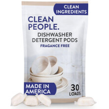 The Clean People Vaatwas Pods - Snijdt Vet & Laat Sprankelend Schoon Achter - Residuvrij - Fosfaatvrij, 30 Stuks