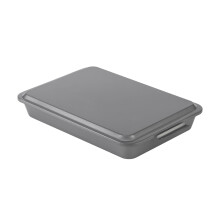 Goodcook Everydrown Arear OBLONCH PAN OBLONCH avec couvercle metallique 9 """" ""x 13"" ""moule a gateau gris 9x13 Pouser avec couvercle Poue a patiss