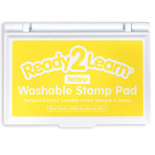 READY 2 LEARN Wasbaar stempelkussen - Geel - Niet-giftig - Lichtbestendig - Perfect voor plakboeken, posters en kaarten - Nieuwe en verbeterde 2022-v