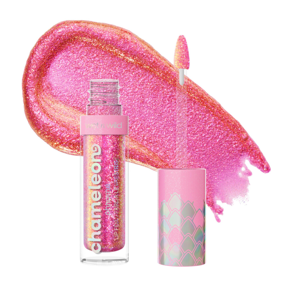 wet n wild Chameleon Chrome Lip Foil  Bold Light-Reflecting Pigments  Multidimensional Shine  Non-Sticky Smooth Formula  Cruelty-Free - Halo's Way