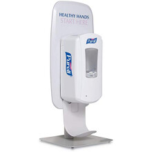 Purell LTX eller TFX Table Top Dispenser Stand White Touch-Free Dispenser Stand for Purell LTX eller TFX Hand Sanitizer Dispenser (Pack 1)-2426-D