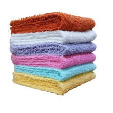 Towel and Linen Mart 100% cotone - Set di salviette - Salviette per il viso in flanella, altamente assorbenti e morbide al tatto (confezione da 1