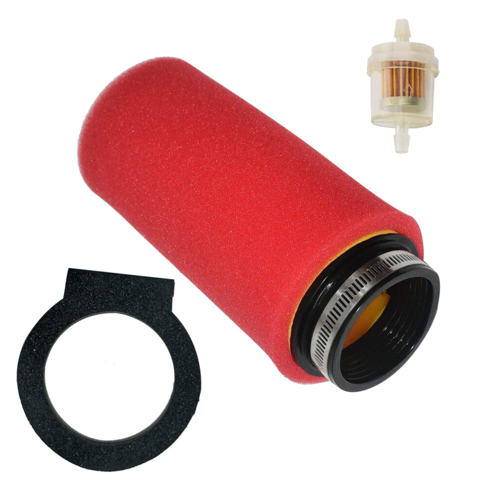 Jdllong Air Filter For Yamaha Warrior 350 Yfm350x 1987-2004 For Wolverine 350 Yfm350fx 1995-2005 & For Yamaha Grizzly 600 1998-2001With Fuel Filter 768399494847