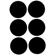 Royal Green - Colored Round 2 inch Black 50mm dot Labels for Multi-Purpose Great for Jars  Storage  and Identification Circular Stickers - 540 Pack