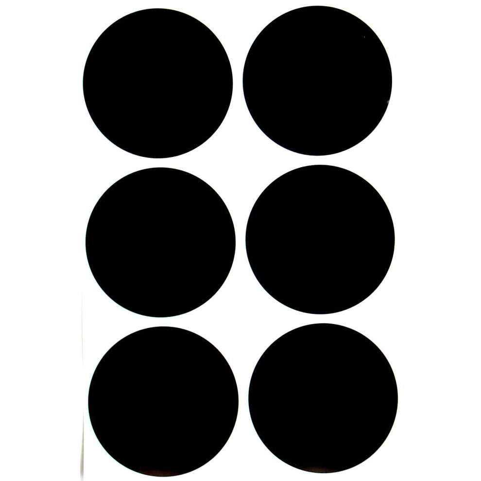 Royal Green - Colored Round 2 inch Black 50mm dot Labels for Multi-Purpose Great for Jars  Storage  and Identification Circular Stickers - 540 Pack