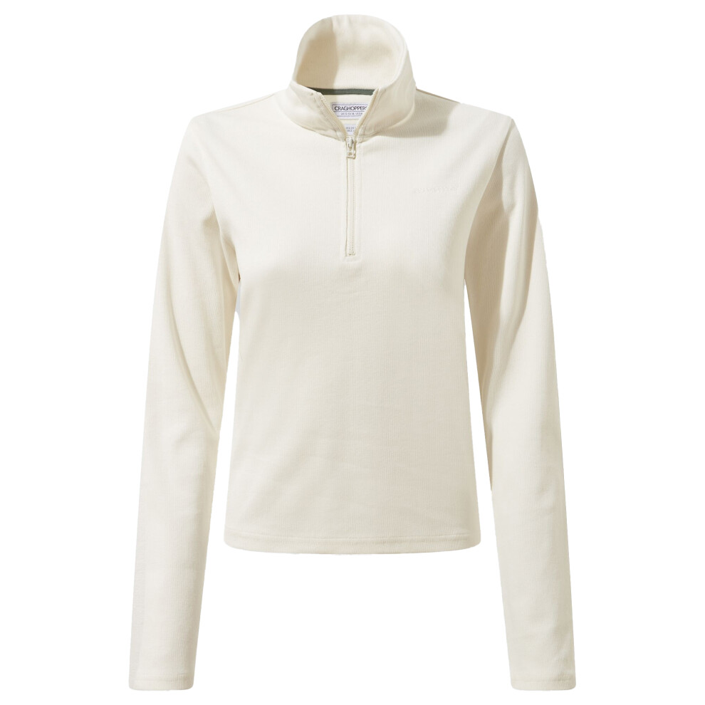 (16 UK, Calico) Craghoppers Womens/Ladies Orlaith Half Zip Long-Sleeved Top