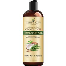 Handcraft Blends frakcionlt kkuszolaj rozmaringgal titatott - 8 Fl Oz - 100% tiszta s termszetes - Prmium minosgu hordoz borre, hajra s mass