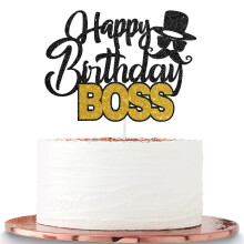 Dalaber Χαρούμενα Γενέθλια Αφεντικό Cake Topper, Αστεία Διακόσμηση Γενεθλίων για Άνδρες