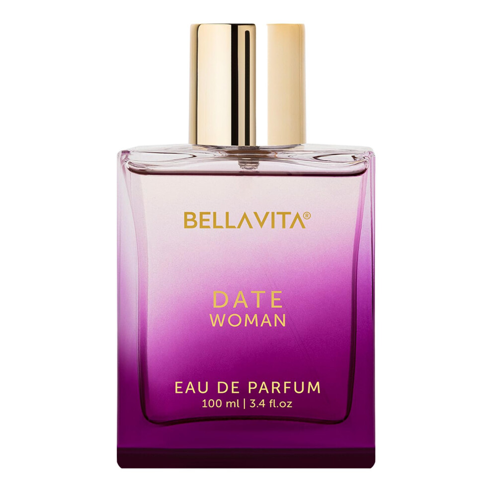 Bella Vita Luxury Date Eau De Parfum For Women With Pink Pepper Red Fruit & Jasmine | Fruity & Spicy Long-Lasting Edp Fragrance Scent | 3.4 Fl. Oz.