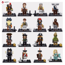 16PCS Pirates of the Caribbean Minifigures Toys Fit Lego Kids Toy